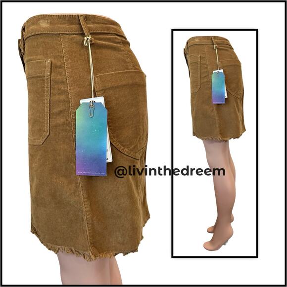 Show Me Your Mumu Sedona Mini Skirt Stretch Corduroy Hazelnut size M  $128 - Picture 10 of 17